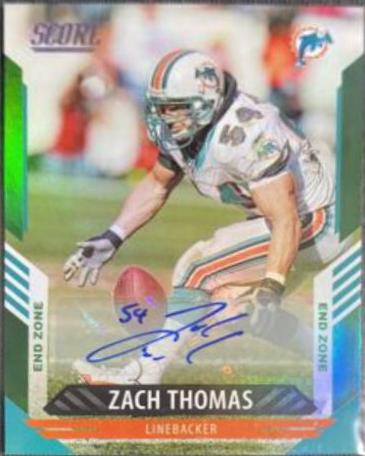 Zach Thomas [Signature End Zone] #33