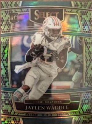 Jaylen Waddle [Green and Black Snakeskin] #348