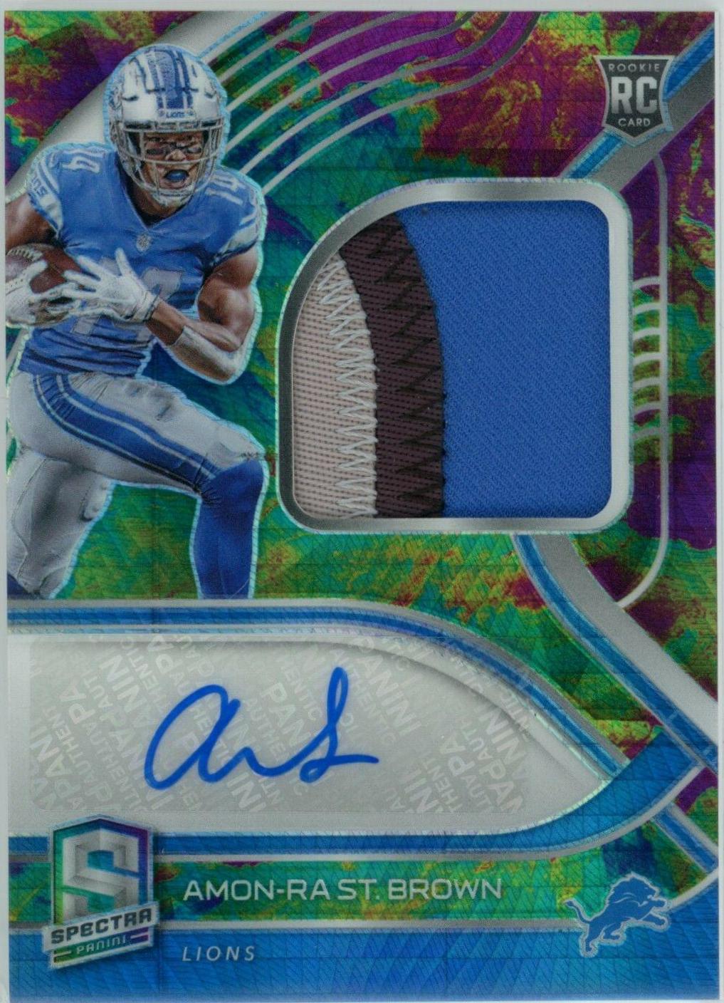 Amon Ra St. Brown [Patch Autograph Celestial] #231