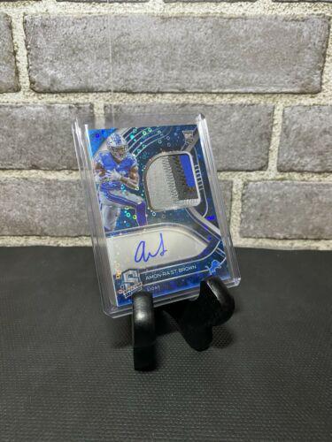 Amon Ra St. Brown [Patch Autograph Neon Blue] #231