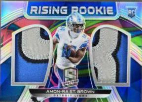 Amon Ra St. Brown [Patch Autograph Neon Marble] #231