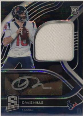 Davis Mills [Patch Autograph Neon Black Light] #223