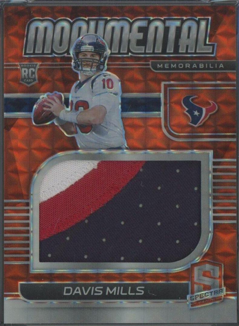 Davis Mills [Patch Autograph Neon Orange] #223