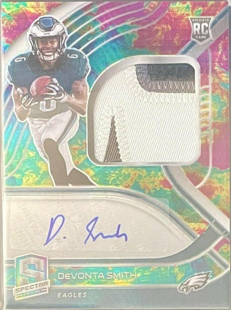 DeVonta Smith [Patch Autograph Celestial] #210
