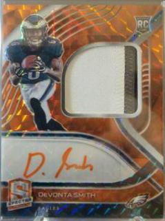 DeVonta Smith [Patch Autograph Neon Orange] #210