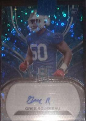Greg Rousseau [Autograph Neon Blue] #256