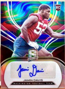 Jamin Davis [Autograph Neon Marble] #259