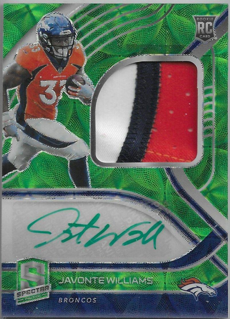 Javonte Williams [Patch Autograph Neon Green] #225