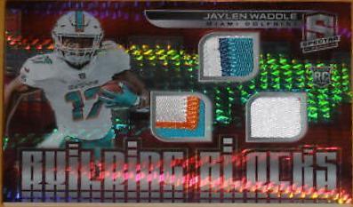 Jaylen Waddle [Patch Autograph Neon Pink] #212