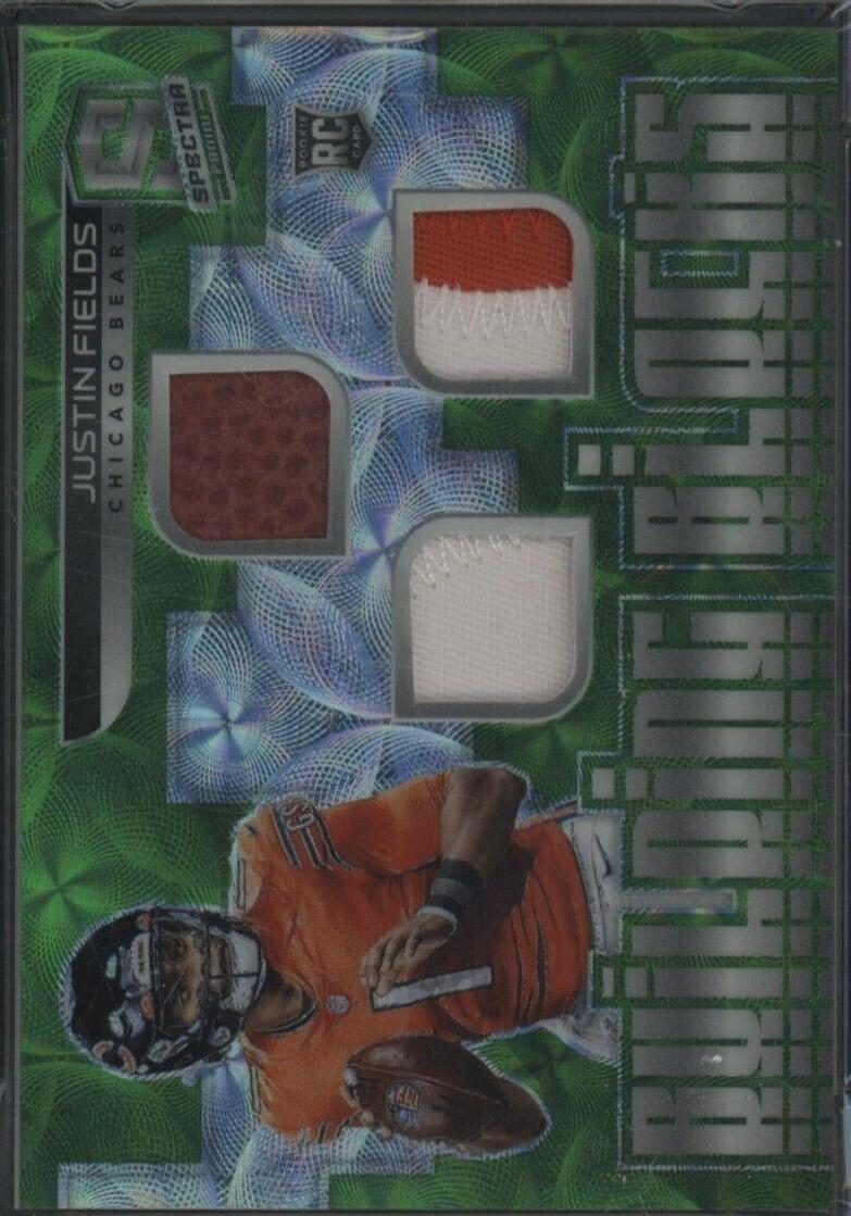 Justin Fields [Patch Autograph Neon Green] #203
