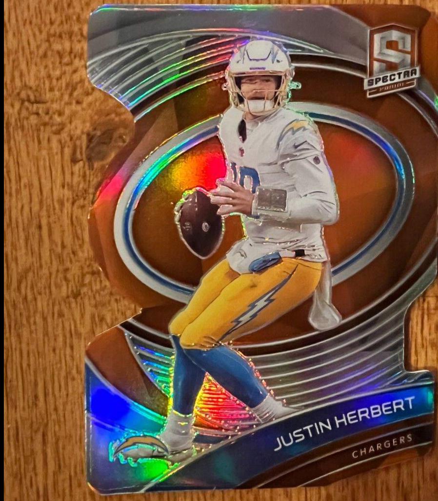 Justin Herbert [Orange Die Cut] #135