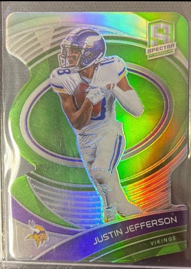 Justin Jefferson [Green Die Cut] #64
