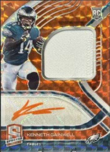 Kenneth Gainwell [Patch Autograph Neon Orange] #217