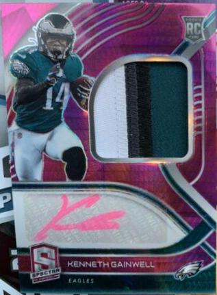 Kenneth Gainwell [Patch Autograph Neon Pink] #217