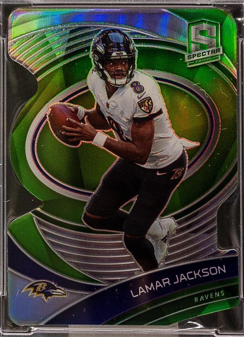 Lamar Jackson [Green Die Cut] #125