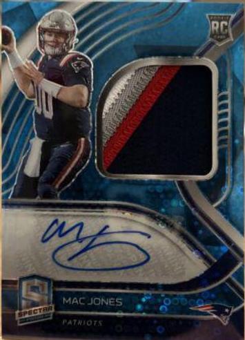 Mac Jones [Patch Autograph Neon Blue] #205