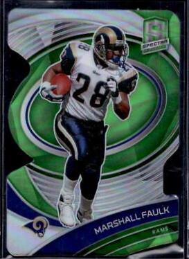 Marshall Faulk [Green Die Cut] #116