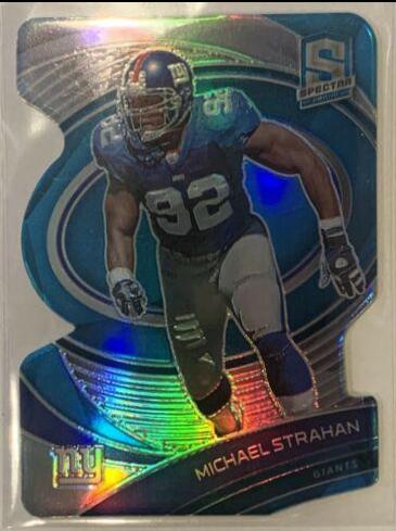 Michael Strahan [Blue Die Cut] #107
