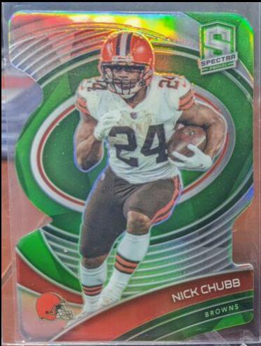 Nick Chubb [Green Die Cut] #23