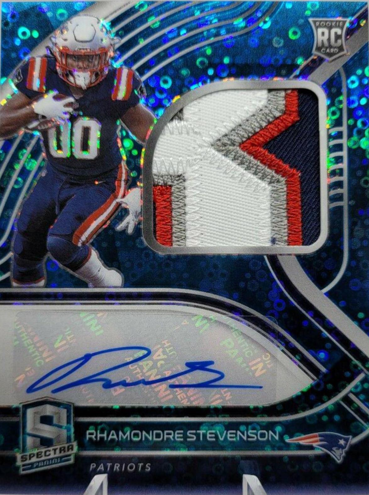 Rhamondre Stevenson [Patch Autograph Neon Blue] #233
