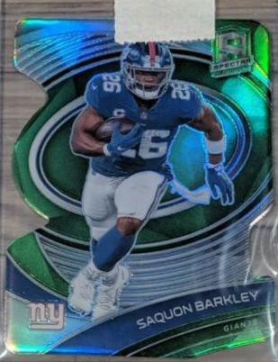 Saquon Barkley [Green Die Cut] #75