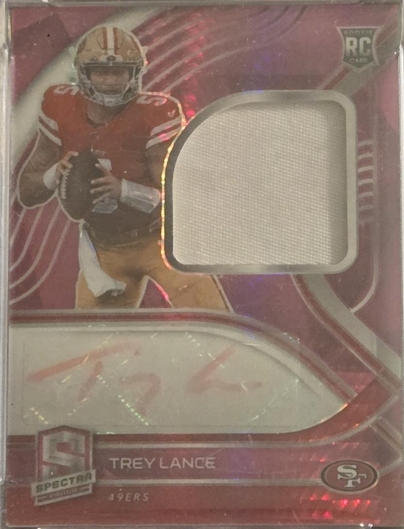 Trey Lance [Patch Autograph Neon Pink] #204