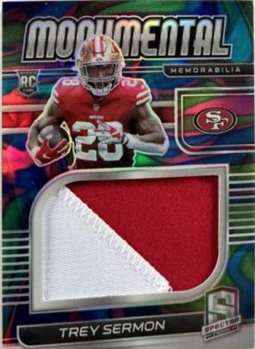 Trey Sermon [Patch Autograph Neon Marble] #228