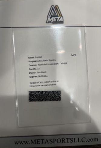 Tutu Atwell [Patch Autograph Celestial] #222