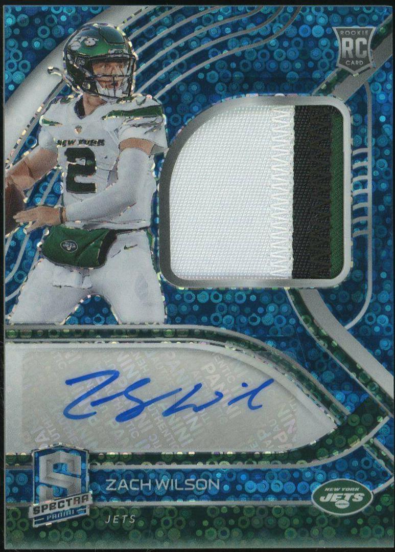 Zach Wilson [Patch Autograph Neon Blue] #202