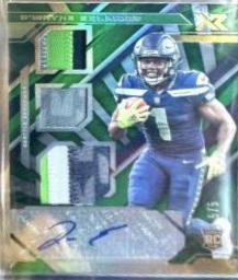 D'Wayne Eskridge [Triple Swatch Autograph Gold] #218