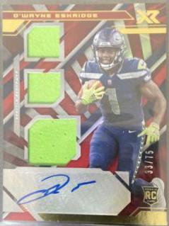D'Wayne Eskridge [Triple Swatch Autograph Red] #218