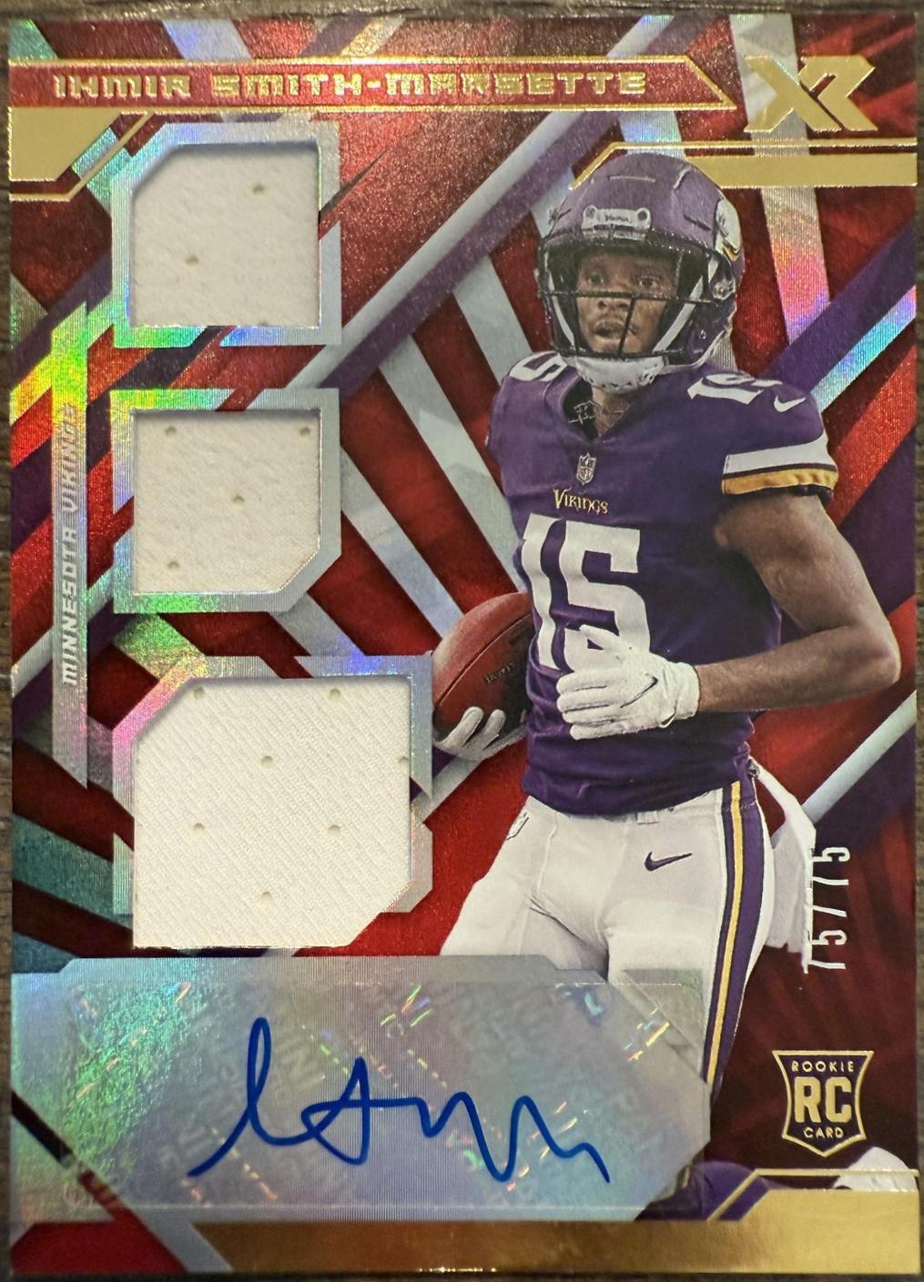 Ihmir Smith Marsette [Triple Swatch Autograph Red] #240