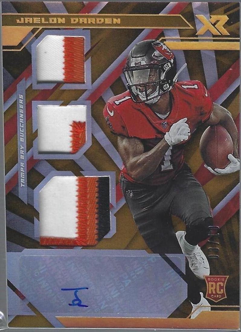 Jaelon Darden [Triple Swatch Autograph Gold] #235