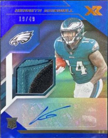 Kenneth Gainwell [Triple Swatch Autograph Blue] #239