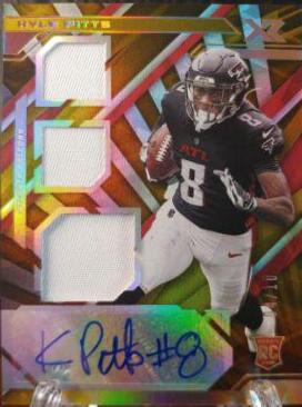 Kyle Pitts [Triple Swatch Autograph Gold] #204