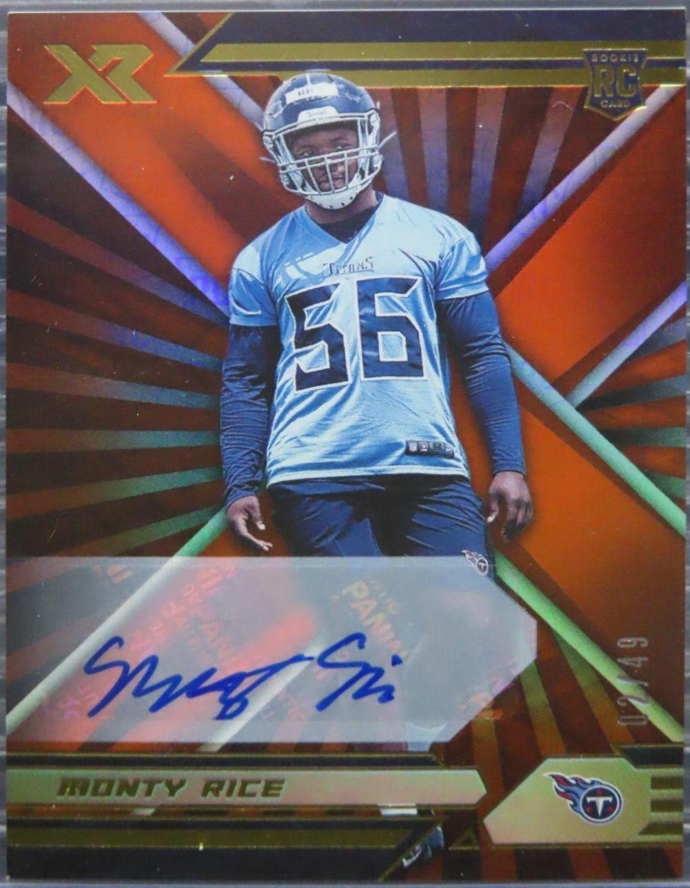 Monty Rice [Autograph Orange] #167