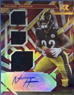 Najee Harris [Triple Swatch Autograph Red] #211