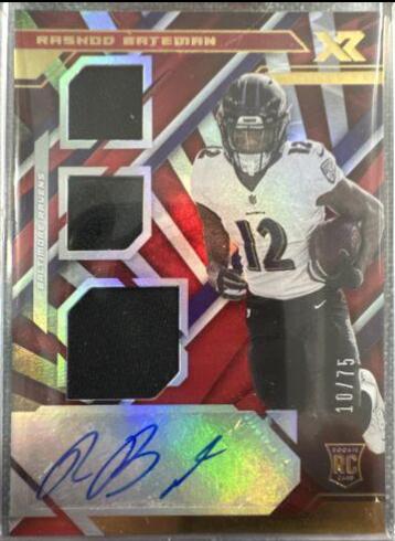 Rashod Bateman [Triple Swatch Autograph Red] #213
