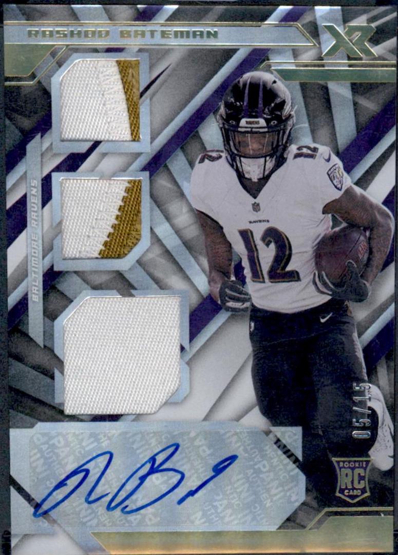 Rashod Bateman [Triple Swatch Autograph White] #213