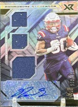 Rhamondre Stevenson [Triple Swatch Autograph] #233