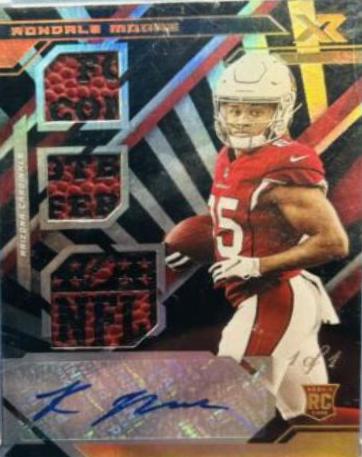 Rondale Moore [Triple Swatch Autograph Blue] #216
