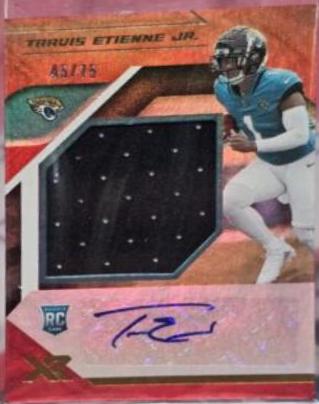 Travis Etienne Jr. [Triple Swatch Autograph Red] #212