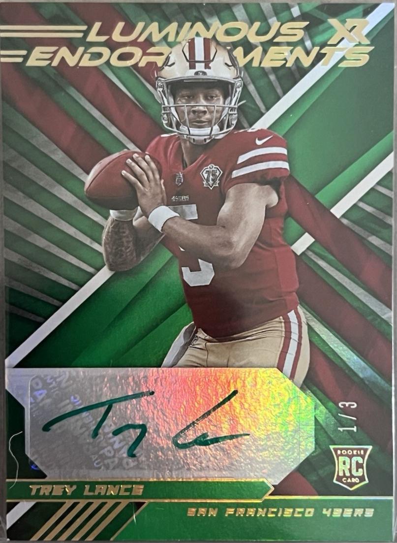 Trey Lance [Autograph Green] #103