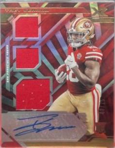 Trey Sermon [Triple Swatch Autograph Red] #226