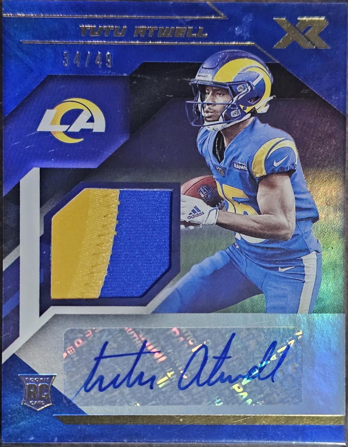Tutu Atwell [Triple Swatch Autograph Blue] #219