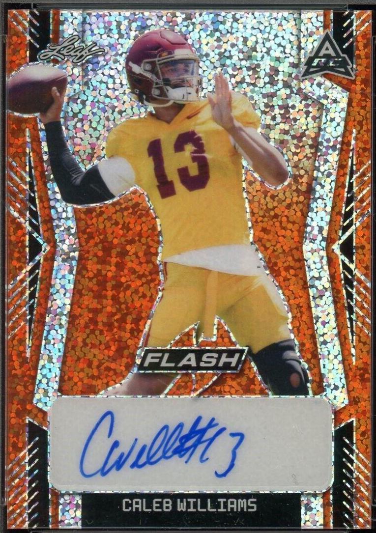Caleb Williams [Metalized Sparkles Orange] #BA-CW1