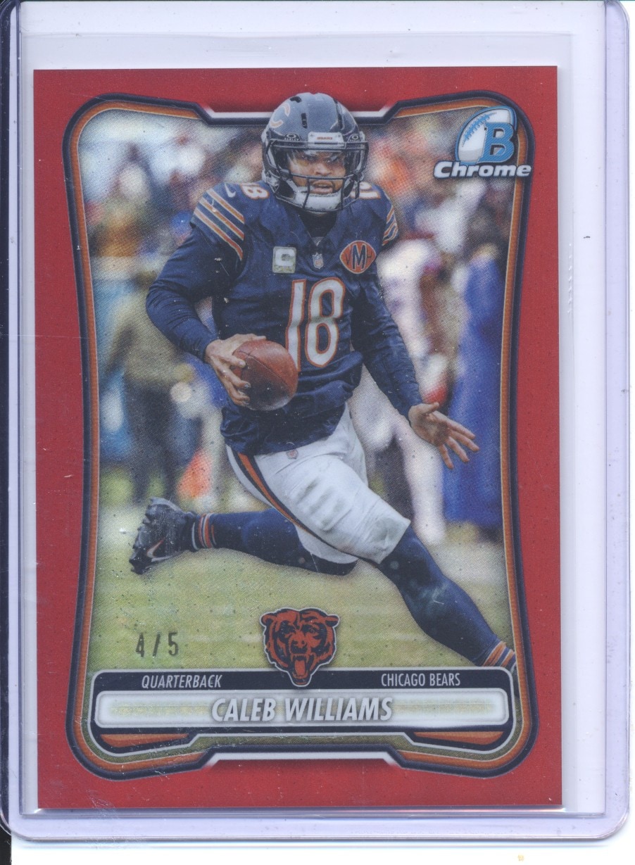 Caleb Williams [Red Refractor] #BCV-15
