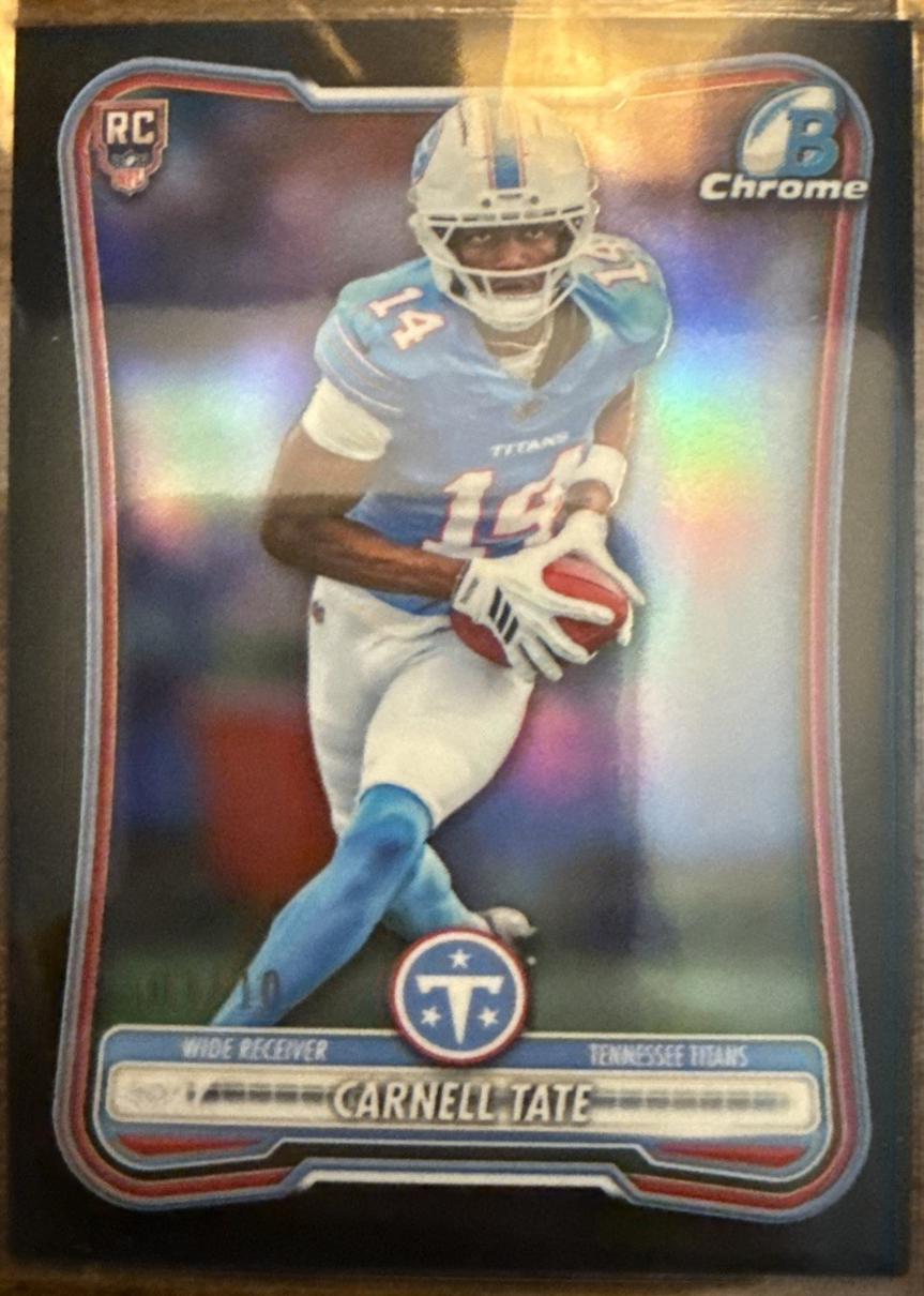 Carnell Tate [Black Refractor] #BCV-118