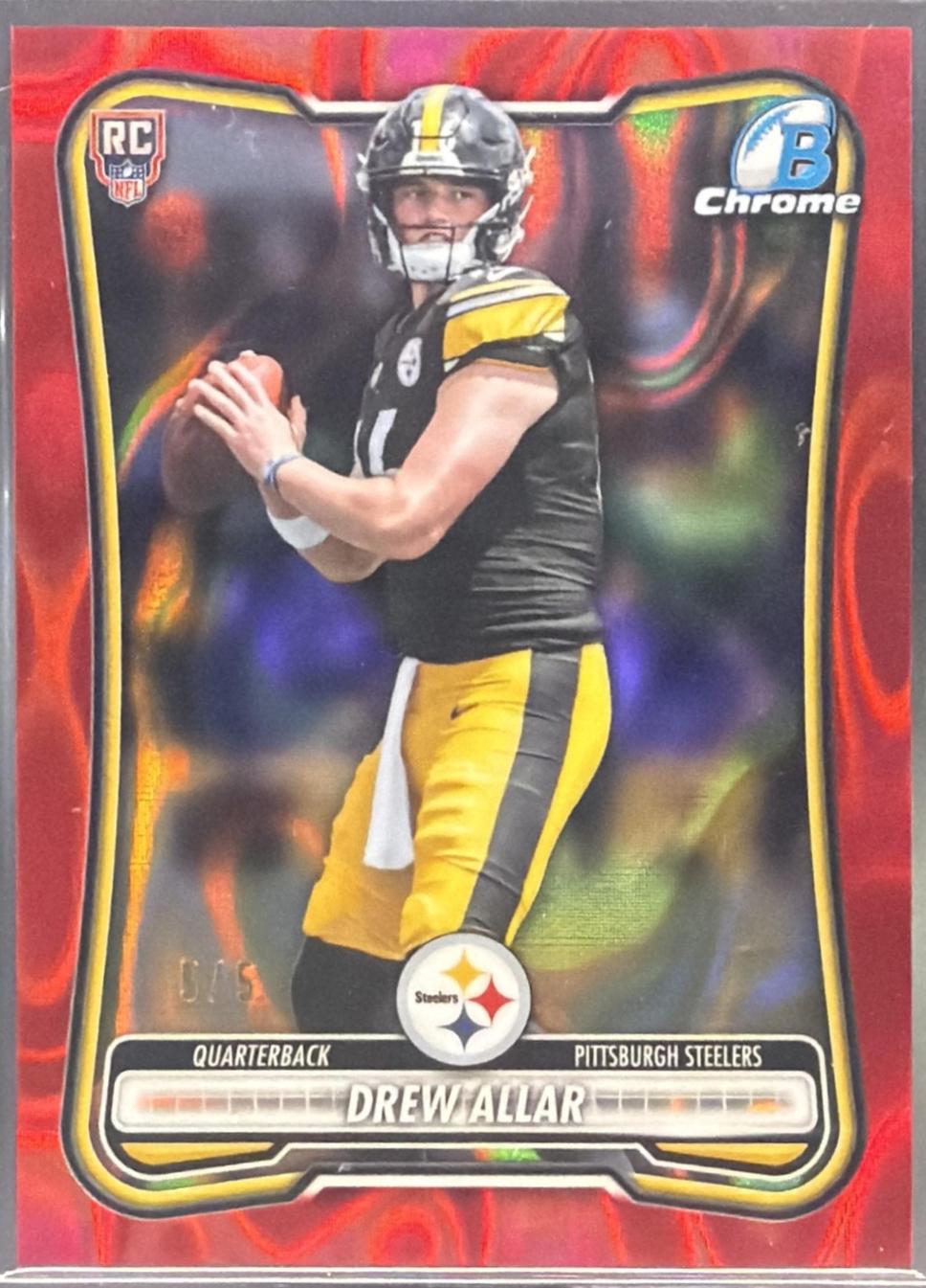 Drew Allar [Red Lava Refractor] #BCV-106