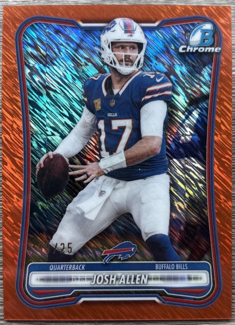 Josh Allen [Orange Shimmer Refractor] #BCV-10